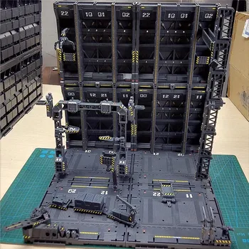 4pcs/set DIY Mecânica da Cadeia de Ação de Exibição da Base de dados de Máquina Ninho de Ação da Base de dados com Decalques para MG 1/100 Modelo Gundam Peças de Reposição 1
