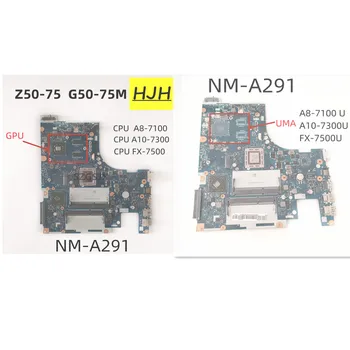 ACLU7 ACLU8 NM-A291 Para Lenovo Ideapad Z50-75 G50-75M Laptop placa-Mãe, PROCESSADOR A8 A10 FX-7500 GPU R6 M255DX Totalmente e 100% Testado 1