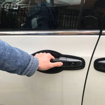 Chrome Preto de Carbono Acessórios Carro porta Lateral identificador de Janela tigela decoração adesivo Tampa Para Honda Odyssey 2015 - 2021 2