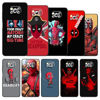 Deadpool Marvel Legal de Telefone Xiaomi Civi Mi Poco X3 NFC F3 GT M4 M3 M2 X2 F2 Pro C3 F1 Silicone TPU Cover 1