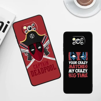 Deadpool Marvel Legal de Telefone Xiaomi Civi Mi Poco X3 NFC F3 GT M4 M3 M2 X2 F2 Pro C3 F1 Silicone TPU Cover 2