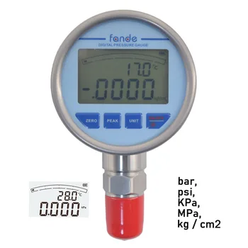 FANDE de Pressão Manómetro de Vácuo Bomba de Pressão Medidor de 83 mm Precisão de 0,5% FS Para o Ar de Água a Gás, Óleo Medidor 1