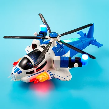 Interessante Elétrico Do Brinquedo Operado Universal Roda De Crianças Helicóptero Com 360 Graus De Rotação De Luz E Som De Música De Crianças Presentes Brinquedos