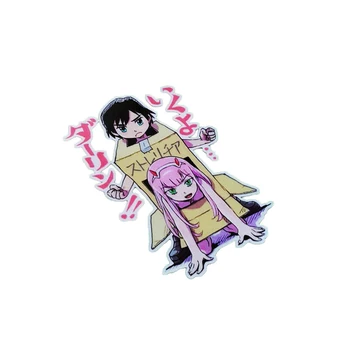 S224 Anime Japonês 2D Menina dos desenhos animados do Carro Adesivos e Decalques Reflexiva Impermeável Auto Acessórios Tronco pára-brisa Traseiro do Windows 1