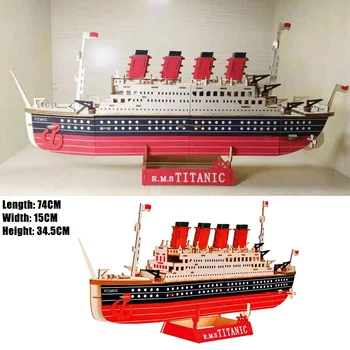 Titanic de Madeira, Jogos de Quebra-cabeça Barco do Navio Quebra-Modelo 3D DIY Brinquedos Educativos Para Adultos, Crianças Presentes de Aniversário Decoração de Casa 2
