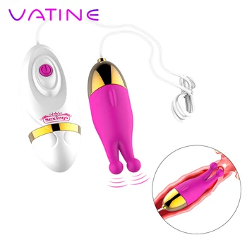 VATINE 12 Velocidade do Ponto de G Vibrador Vibrador Fantasia Pulando Óvulo Feminino, Vagina, Clitóris Massager de Brinquedos Sexuais para as Mulheres 1